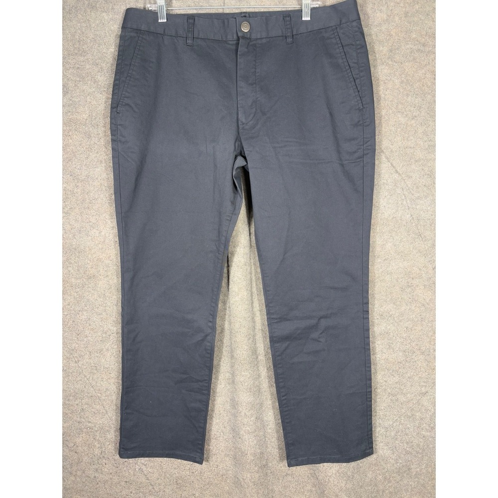 Bonobos‎ Mens Slim Fit Stretch Washed Chino Pants Dark Gray 38x30 18771-BL007